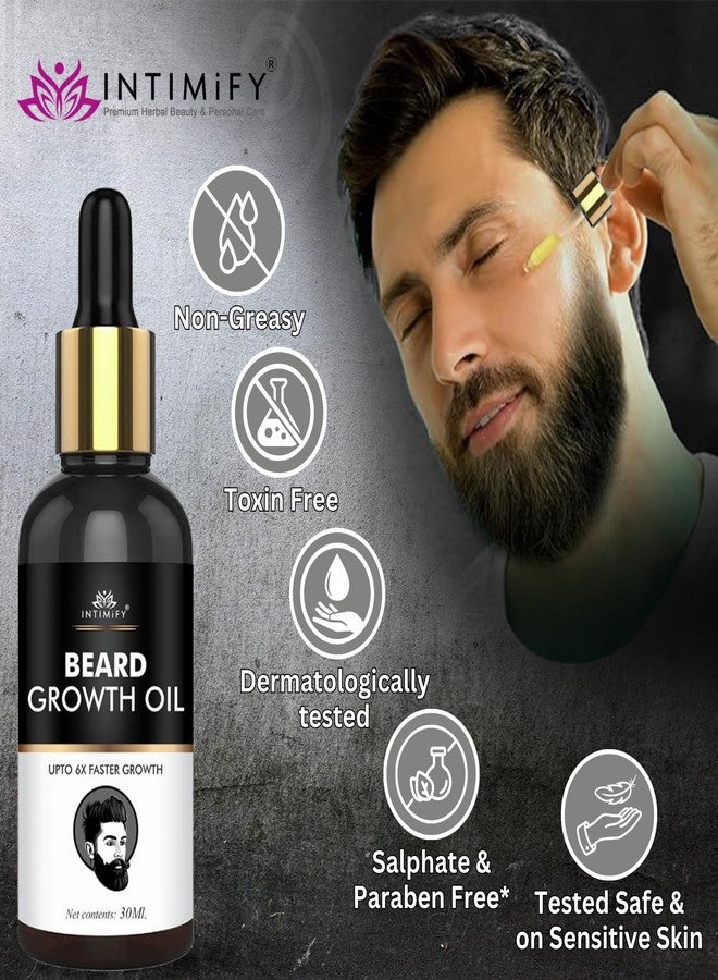 INTIMIFY زيت إنتيميفاي لنمو اللحية، للحية أكثر كثافة وطولاً، غني بالأعشاب الطبيعية - 30 مل (عبوة واحدة) - Image 4